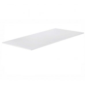 White Straight Office Desk Table Top