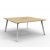 Eternity 2 Person Double Sided Back to Back Workstation Desk