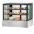 FED Black Trim Square Glass Cake Display 2 Shelves 900x700x1100 SSU90-2XB