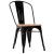 Tolix Industrial Chairs with Wooden Seat