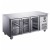 FED-X Three Glass Door Bench Fridge - XUB7C18G3V