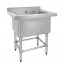 770-6-SSB Stainless Steel Single Deep Pot Sink