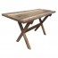 X Frame Recycled Timber Industrial Table