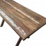 X Frame Recycled Timber Industrial Table