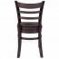 Abby Timber Commercial Dining Chair with Upholstered Vinyl Seat