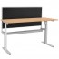 Agility Height Adjustable Office Workstation Desk with Screen