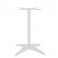 Aida Black Aluminium Table Base Silver