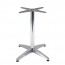 Aida Black Aluminium Table Base Silver