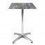 Aida Aluminium Indoor Outdoor Bar Height Pedestal Table 