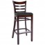 Alexa Upholstered Bar Stool with Back