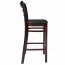 Alexa Wooden Bar Stool Upholstered Timber with Back