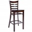 Alexa Wooden Bar Stool with Back