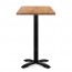 Alvina Modern Square Timber Bar Table