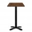 Alvina Modern Square Timber Bar Table