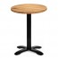 Alvina Modern Oak Round Timber Dining Table