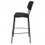 Amalia Bar Stool Black Steel Legs with Padded Seat 77cm