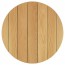 American Oak Round Outdoor Table Top