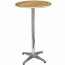 American Ash Round Outdoor Bar Table