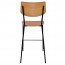 Andrea Black Frame Bar Stool with Footrest 75cm