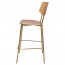 Andrea Brass Frame Bar Stool with Footrest 75cm