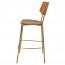 Andrea Brass Frame Bar Stool with Footrest 75cm
