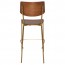 Andrea Brass Frame Bar Stool with Footrest 75cm
