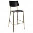 Andrea Brass Frame Bar Stool with Footrest 75cm