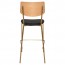 Andrea Brass Frame Bar Stool with Padded Seat 77cm