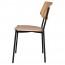 Andrea Rattan Back Black Frame Dining Chair