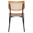 Andrea Rattan Back Black Frame Dining Chair