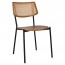 Andrea Rattan Back Black Frame Dining Chair
