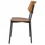 Andrea Rattan Back Black Frame Dining Chair