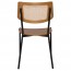 Andrea Rattan Back Black Frame Dining Chair