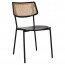 Andrea Rattan Back Black Frame Dining Chair