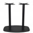 Annick Black Steel Round Twin Bar Table Base