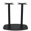 Annick Black Steel Round Twin Bar Table Base