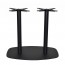 Annick Black Steel Round Twin Table Base