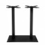 Annick Twin Table Base Black Steel