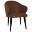 Ariel Arm Chair Black Steel Legs