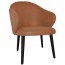 Ariel Arm Chair Black Steel Legs