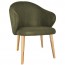 Ariel Arm Chair Natural Wood Legs