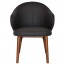 Ariel Arm Chair Solid Light Walnut Timber Legs