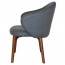 Ariel Arm Chair Solid Light Walnut Timber Legs