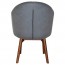 Ariel Arm Chair Solid Light Walnut Timber Legs