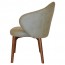 Ariel Arm Chair Solid Light Walnut Timber Legs