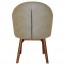 Ariel Arm Chair Solid Light Walnut Timber Legs