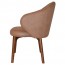 Ariel Arm Chair Solid Light Walnut Timber Legs