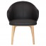 Ariel Arm Chair Solid Natural Timber Legs