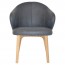 Ariel Arm Chair Solid Natural Timber Legs