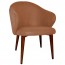 Ariel Arm Chair Walnut Steel Legs